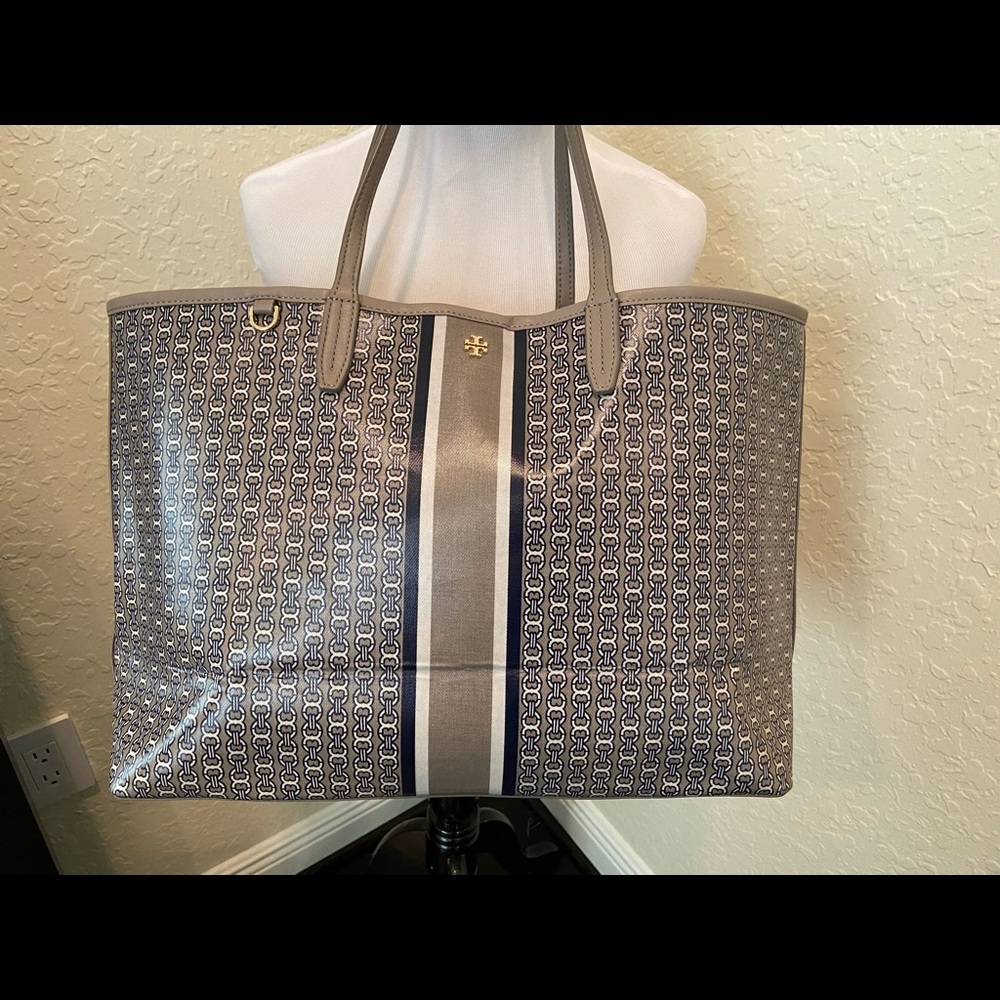 Tory Burch Coated Canvas Tote